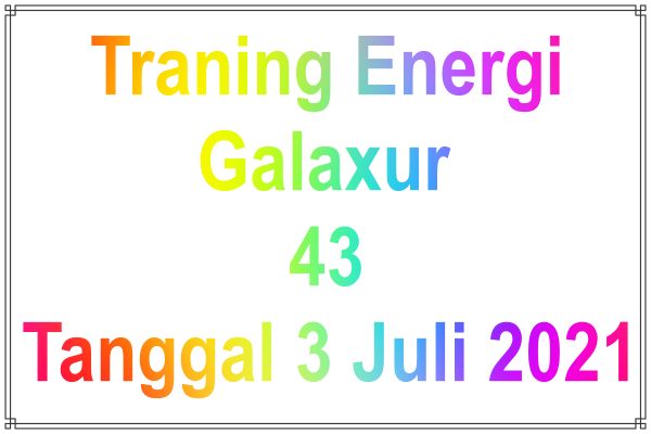 Training energi Galaxur 3 juli 2021